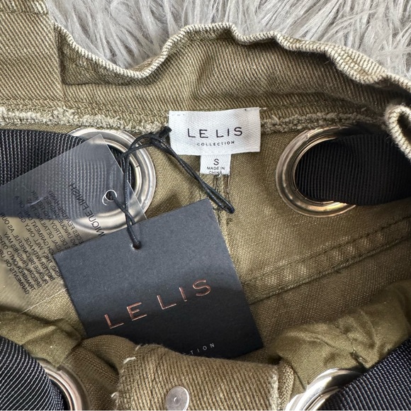 Olive Green High-Waisted Shorts with Belt | NWT | - Picture 3 of 4